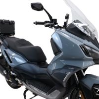 Top case maletas GPR TECH compatível com Sym ADX 300 2024/2026 e5 Plus Top Case Alpi-Tech em alumínio, cor preta com placa específica incluída Capacidade Litros 26