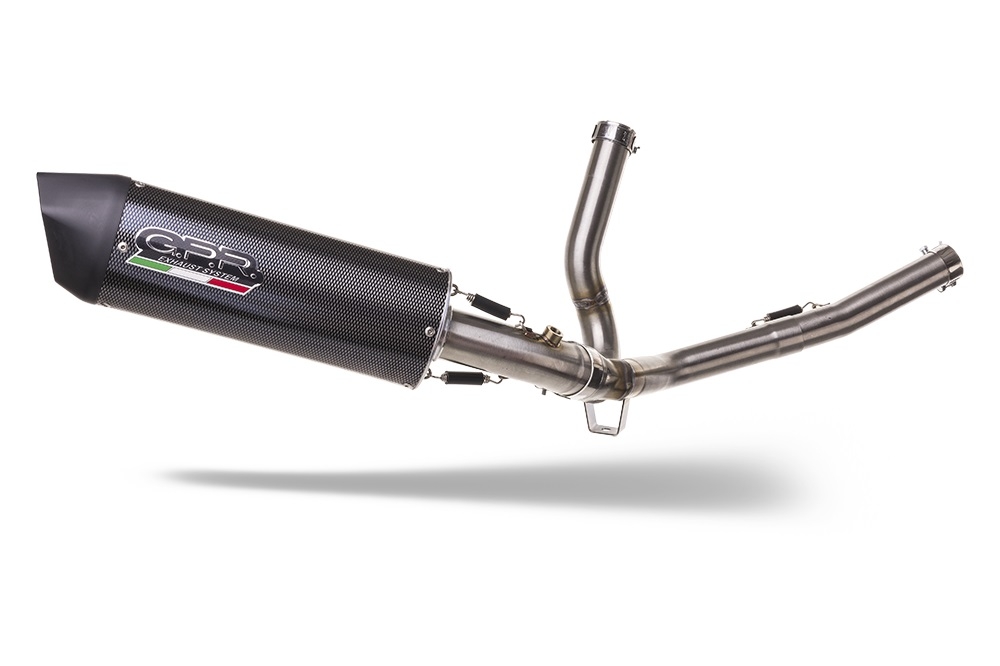 Escape compatível com Suzuki V-Strom 650 2021-2025, Furore Evo4 Poppy, Escape homologado semi-completo com db killer removível e com catalisador 