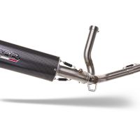 Escape compatível com Suzuki V-Strom 650 2021-2025, Furore Evo4 Poppy, Escape homologado semi-completo com db killer removível e com catalisador 