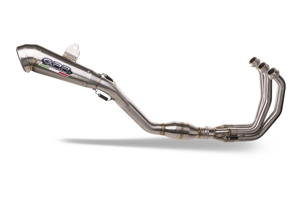 Escape compatível com Yamaha Tracer 9 2021-2024, Satinox , Sistema homologado com catalisador linha completa, silencioso mais coletor 