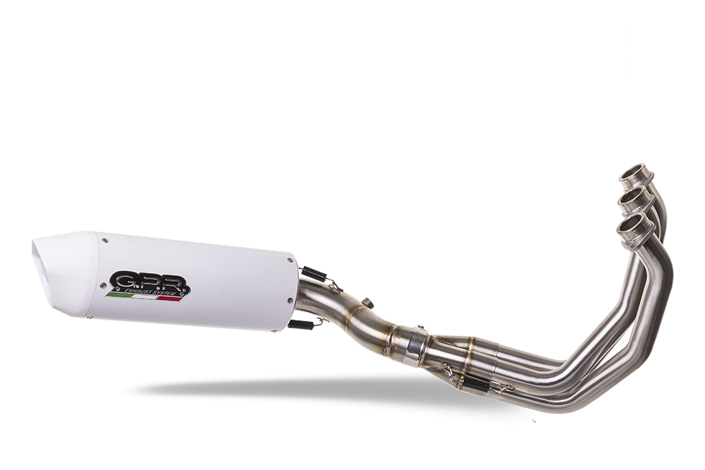 Escape compatível com Yamaha Mt-09 2014-2016, Albus Ceramic, Sistema homologado com catalisador linha completa, silencioso mais coletor 