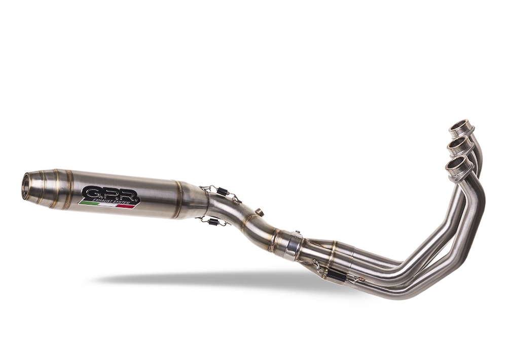 Escape compatível com Triumph Trident 660 2021-2024, Deeptone Inox, Escape racing linha completa, silencioso mais coletor com dbkiller, não homologado 