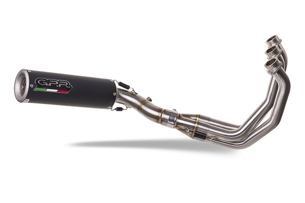 Escape compatível com Triumph Tiger Sport 660 2022-2024, M3 Black Titanium, Escape racing linha completa, silencioso mais coletor com dbkiller, não homologado 