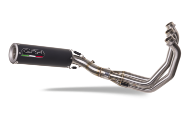 Escape compatível com Yamaha Tracer 900 GT 2018-2020, M3 Black Titanium, Sistema homologado com catalisador linha completa, silencioso mais coletor 