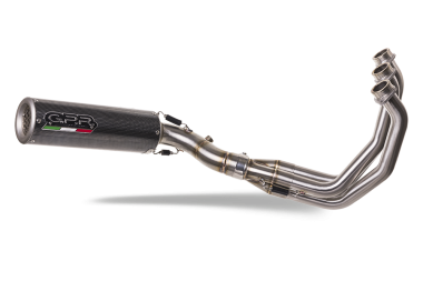 Escape compatível com Yamaha Mt-09 Tracer 900 2015-2016, M3 Poppy , Sistema homologado com catalisador linha completa, silencioso mais coletor 