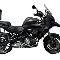 Top case em alumínio, cor preta com placa específica incluída Top case maletas GPR TECH compatível com Benelli Trk 502 2017/2020 e4