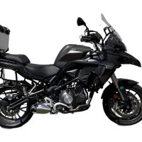 Top case em alumínio, cor prata com placa específica incluída Top case maletas GPR TECH compatível com Benelli Trk 502 2017/2019 e4