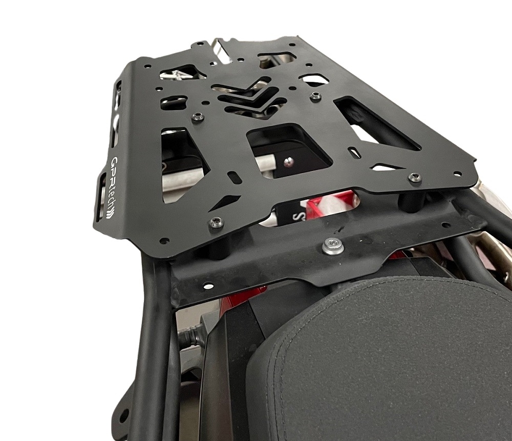 Top case maletas GPR TECH compatível com Voge 625DSX 2024/2026 e5 Top Case Alpi-Tech em alumínio, cor prata com placa específica incluída Capacidade Litros 35