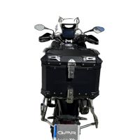 Top case em alumínio, cor preta com placa específica incluída Top case maletas GPR TECH compatível com Voge 525DSX 2023/2024 e5