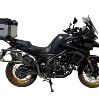 Top case em alumínio, cor prata com placa específica incluída Top case maletas GPR TECH compatível com Voge 525DSX 2023/2024 e5
