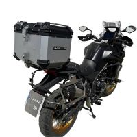 Top case em alumínio, cor prata com placa específica incluída Top case maletas GPR TECH compatível com Voge 525DSX 2023/2024 e5