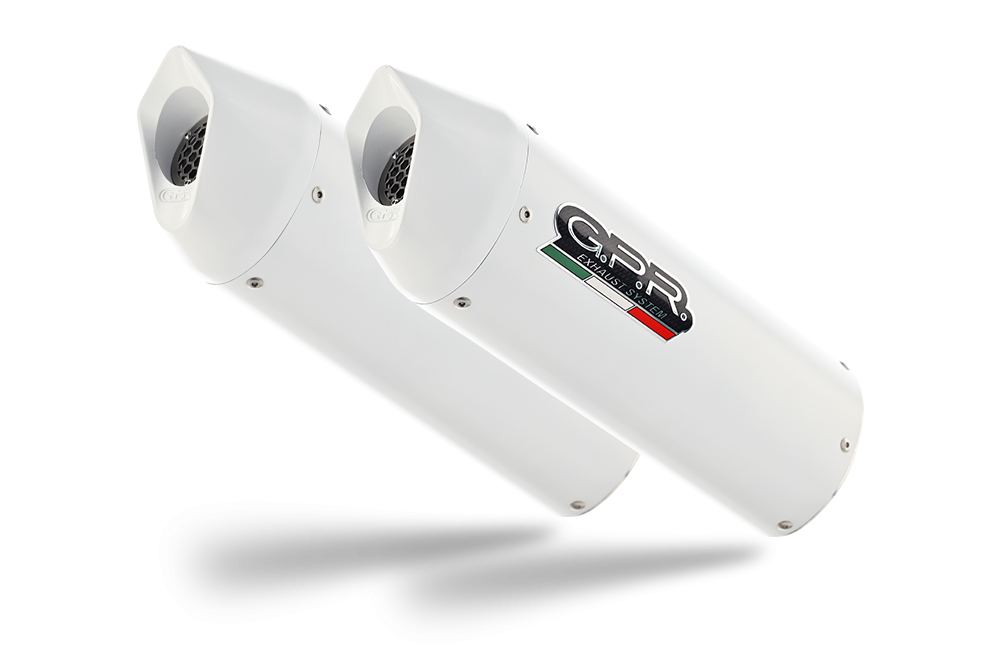 Escape compatível com Ktm Lc8 Smt 990 2008-2014, Albus Ceramic, Par de silenciadores aprovados com catalisadores, montados com flanges específicos, entregues com db killers removíveis 