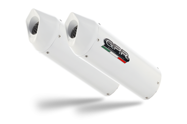 Escape compatível com Kawasaki Zzr 1400 2017-2022, Albus Evo4, Par de silenciosos de escape homologadas, com db killer removível e tubos de ligação específicos 