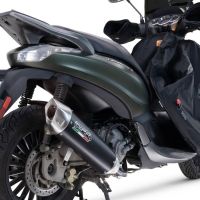 Escape compatível com Piaggio Beverly 300 I.E. ABS - S - Police 2016-2020, Furore-X Scooter, Sistema homologado,legal, linha completa, incluindo db killer removível mais coletor 