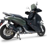 Escape compatível com Piaggio Beverly 300 I.E. ABS - S - Police 2016-2020, Furore-X Scooter, Sistema homologado,legal, linha completa, incluindo db killer removível mais coletor 