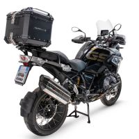 Top case em alumínio, cor preta com placa específica incluída Top case maletas GPR TECH compatível com Bmw R 1200 Gs 2013/2016