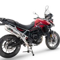 Escape compatível com Triumph Tiger 900 GT / Pro / Rally Pro 2024-2025, Furore-X Acciaio Inox, Escape legal, homologado, silenciador com db killer removível e tubo de ligação específico 