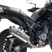 GPR escape compatível com Cf Moto 450 MT 2024-2025,Dune Triovale Titanio,Escape legal, homologado, silenciador com db killer removível e tubo de ligação específico 
