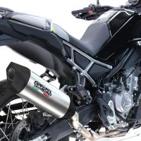GPR escape compatível com  Cf Moto 450 MT 2024-2025, Furore-X Titanio, Escape legal, homologado, silenciador com db killer removível e tubo de ligação específico 
