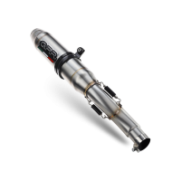 Escape compatível com Kawasaki Z 125 2021-2024, Deeptone Inox, Sistema racing Silencioso com tubo de ligação 