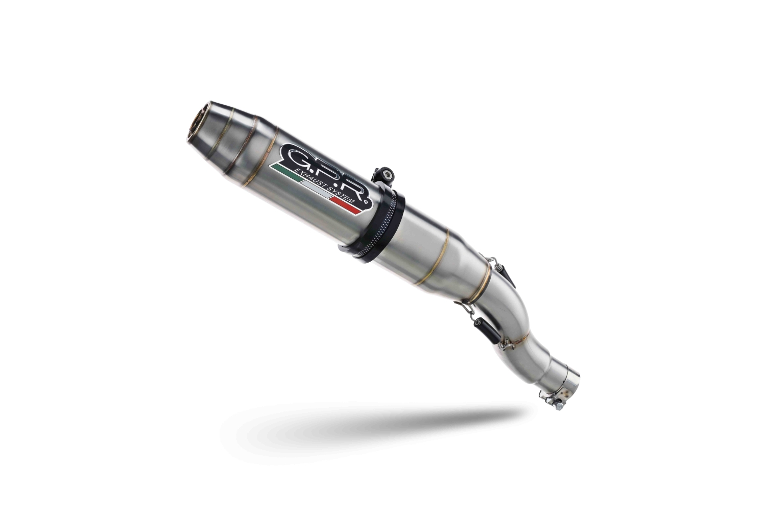 Escape compatível com Ktm Adventure 890 2025-2026, Deeptone Inox, Sistema racing Silencioso com tubo de ligação 