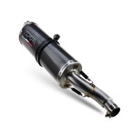 Escape compatível com Bmw R 1250 R -Rs 2019-2020, Dual Poppy, Escape legal, homologado, silenciador com db killer removível e tubo de ligação específico 