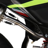 Escape compatível com Fantic Motor XMF 125 2025-2026, Furore Evo4 Nero, Escape legal, homologado, silenciador com catalisador, db killer removível e tubo de ligação específico 