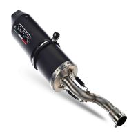 Escape compatível com Aprilia Sx 125 2018-2020, Furore Evo4 Nero, Escape legal, aprovado, com db killer removível, tubo de conexão e conversor catalítico 