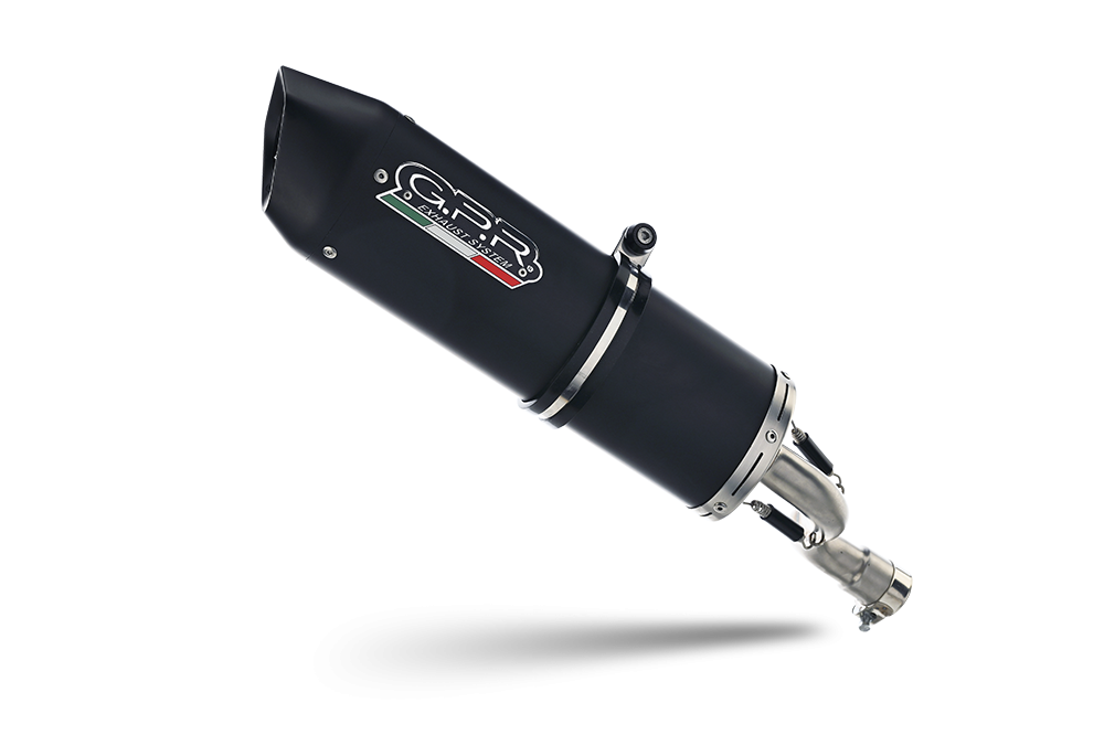 Escape compatível com Royal Enfield Scram 411 2022-2024, Furore Evo4 Nero, Escape legal, homologado, silenciador com catalisador, db killer removível e tubo de ligação específico 