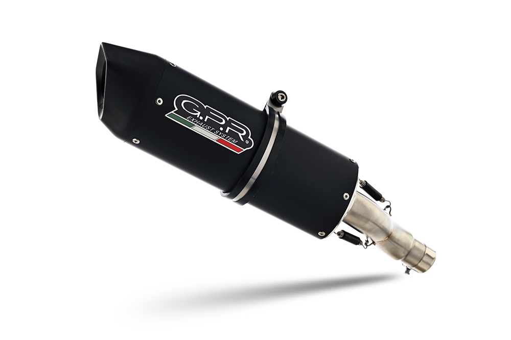 GPR escape compatível com  Bmw F 650 Cs Scarver 2005-2016, Furore Nero, Escape legal, homologado, silenciador com catalisador, db killer removível e tubo de ligação específico 