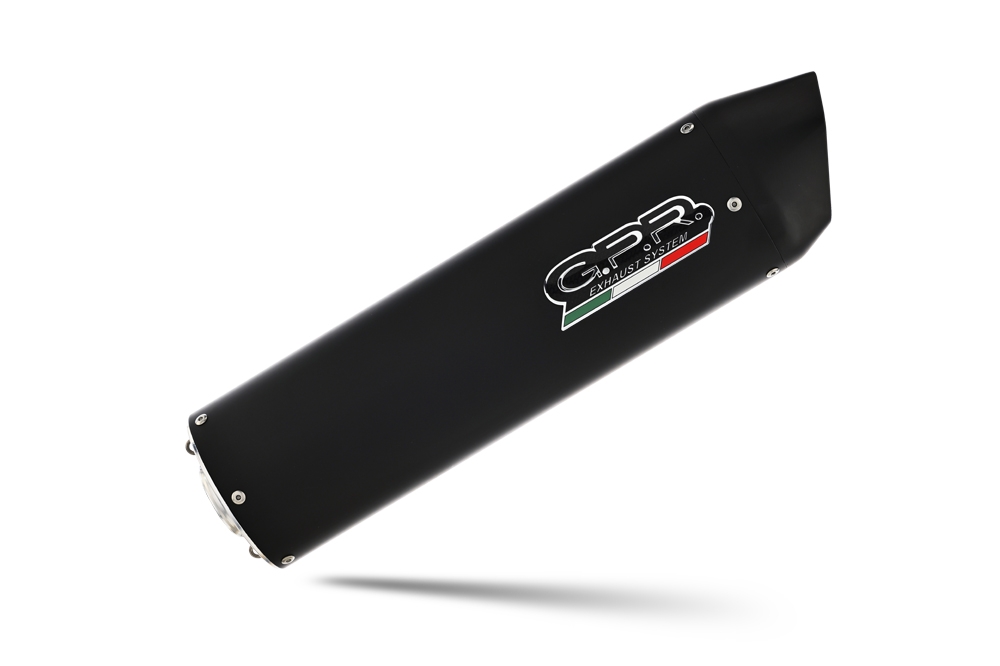 Escape compatível com Aprilia Etv Caponord 1000 Rally 2001-2007, Furore Nero, Par de terminais de exaustão aprovados, com db killer removível, catalisadores e tubo de conexão específico 