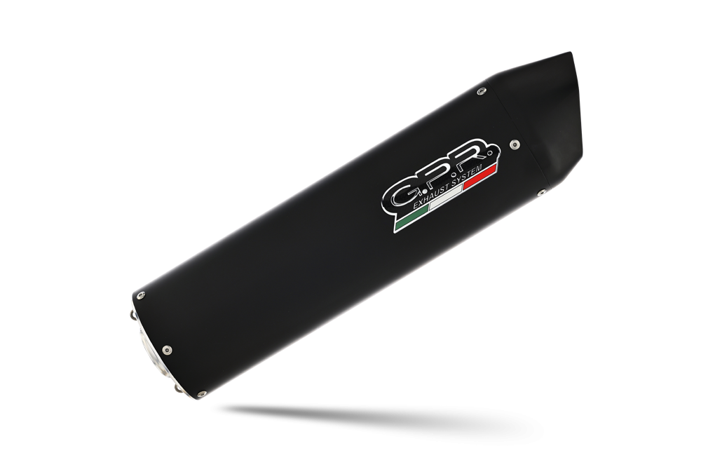 Escape compatível com Aprilia Mana 850 Gt 2007-2016, Furore Nero, Escape homologado semi-completo com db killer removível e com catalisador 