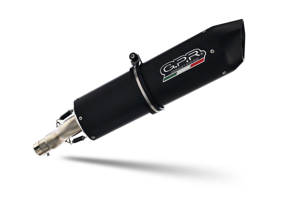 Escape compatível com Aprilia Mana 850 Gt 2007-2016, Furore Nero, Escape homologado semi-completo com db killer removível e com catalisador 