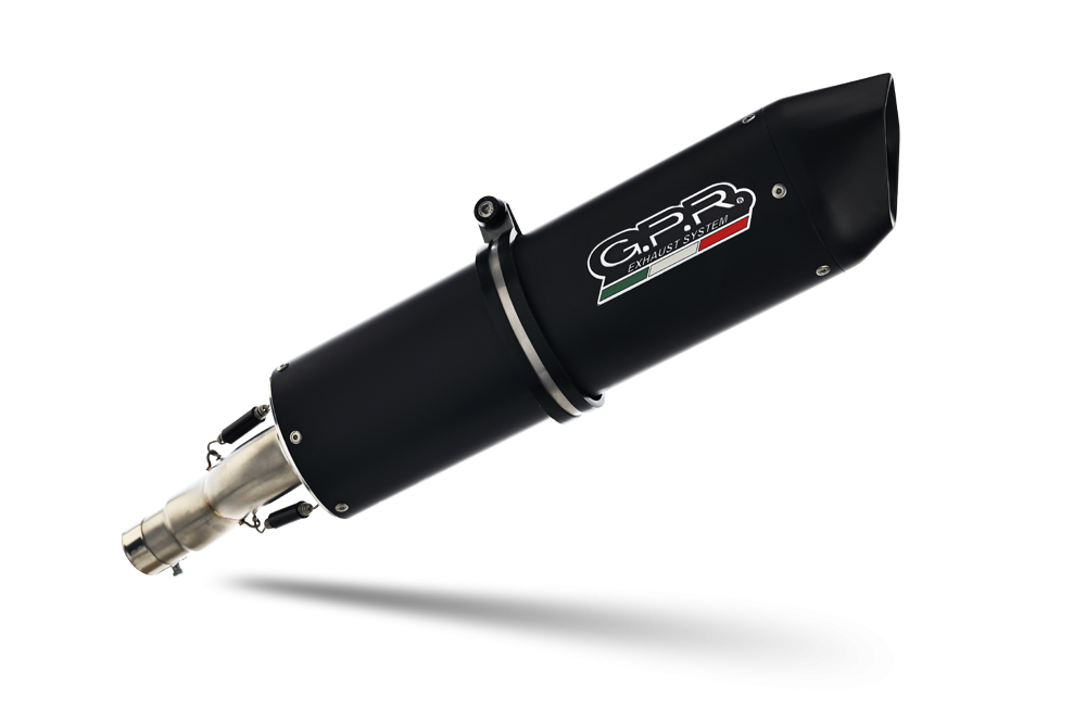 Escape compatível com Aprilia Mana 850 Gt 2007-2016, Furore Nero, Escape homologado semi-completo com db killer removível e com catalisador 