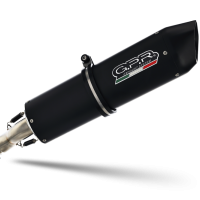 Escape compatível com Aprilia Mana 850 Gt 2007-2016, Furore Nero, Escape homologado semi-completo com db killer removível e com catalisador 