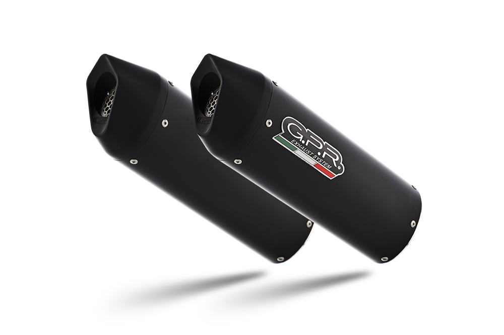 Escape compatível com Royal Enfield Interceptor 650 2021-2025, Furore Evo4 Nero, Par de terminais de exaustão aprovados, com db killer removível, catalisadores e tubo de conexão específico 
