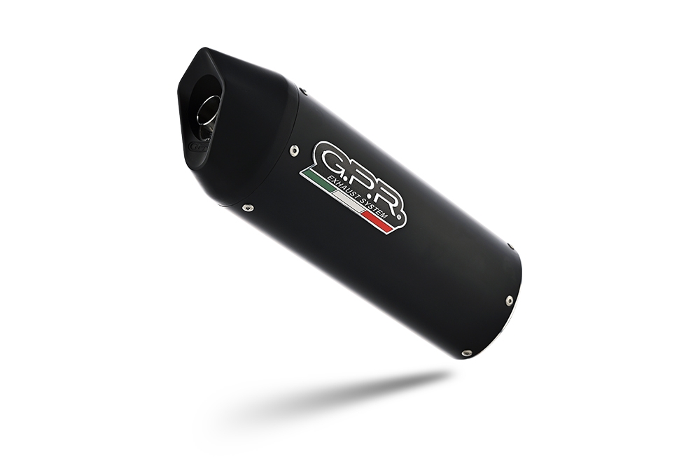 GPR escape compatível com  Bmw F 650 Cs Scarver 2005-2016, Furore Nero, Escape legal, homologado, silenciador com catalisador, db killer removível e tubo de ligação específico 
