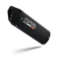 GPR escape compatível com  Bmw F 650 Cs Scarver 2005-2016, Furore Nero, Escape legal, homologado, silenciador com catalisador, db killer removível e tubo de ligação específico 