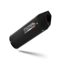 GPR escape compatível com  Moto Guzzi V85 TT 2021-2024, Furore Nero, Sistema racing Silencioso com tubo de ligação 