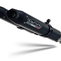 Escape compatível com Bmw R 1200 S 2006-2008, Furore Nero, Par de silenciosos de escape homologadas, com db killer removível e tubos de ligação específicos 
