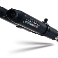 Escape compatível com Aprilia Dorsoduro 750 2008-2016, Furore Nero, Par de silenciosos de escape homologadas, com db killer removível e tubos de ligação específicos 