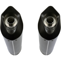 Escape compatível com Triumph Speed Triple 1050 2005-2010, Furore Poppy, Par de silenciosos de escape homologadas, com db killer removível e tubos de ligação específicos 