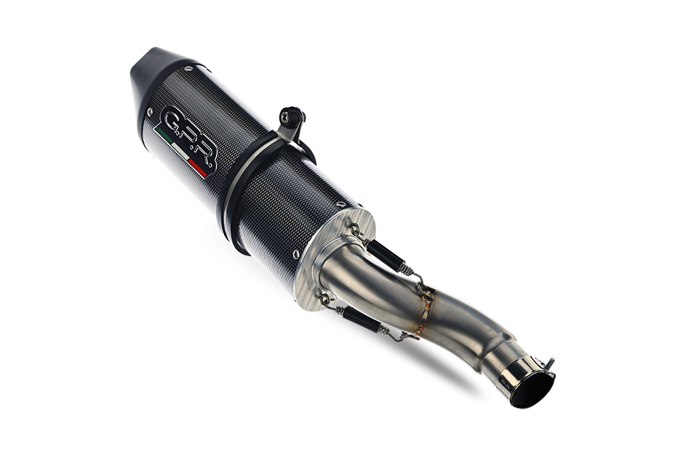 Escape compatível com Yamaha Mt-10 2016-2024, Furore Poppy, Sistema racing semi-completo, escape com tubos de ligação, artigo sem homologação 