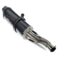 Escape compatível com Yamaha Mt-10 2016-2024, Furore Poppy, Sistema racing semi-completo, escape com tubos de ligação, artigo sem homologação 
