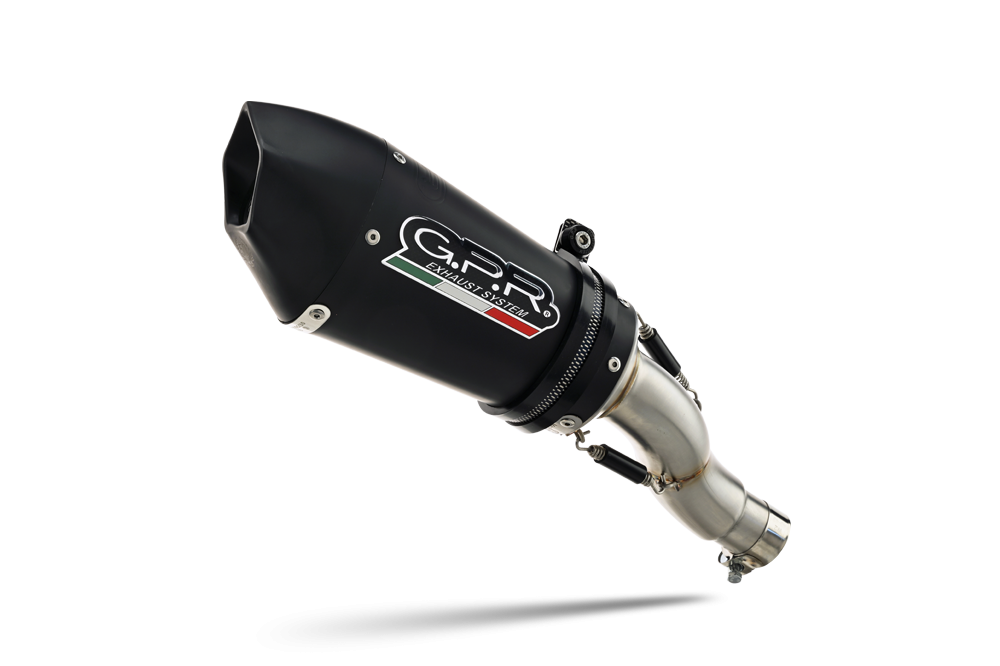 Escape compatível com Bmw C 650 Gt 2012-2015, Gpe Ann. Black titanium, Escape legal, homologado, silenciador com db killer removível e tubo de ligação específico 