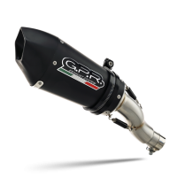 Escape compatível com Honda Hornet Cb 600 F 2007-2014, Gpe Ann. Black titanium, Escape legal, homologado, silenciador com db killer removível e tubo de ligação específico 