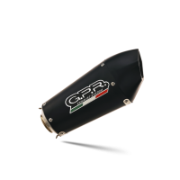 GPR escape compatível com  Ducati Hypermotard 1100 -1100 Evo  2007-2012, New Grand Prix Evo Black Titanium, Par de silenciosos de escape homologadas, com db killer removível e tubos de ligação específicos 