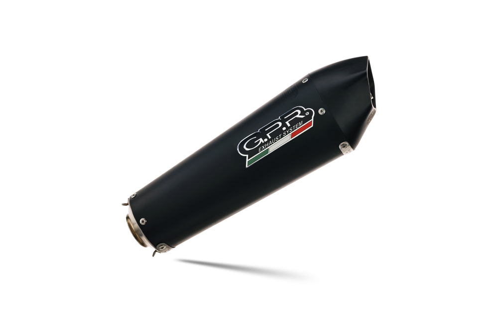 GPR escape compatível com  Ducati Monster 796 2010-2014, New Grand Prix Evo Black Titanium, Par de terminais de exaustão aprovados, com db killer removível, catalisadores e tubo de conexão específico 