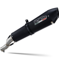 Escape compatível com Gilera Gp 800 2008-2013, Gpe Ann. Black titanium, Escape homologado semi-completo com db killer removível e com catalisador 