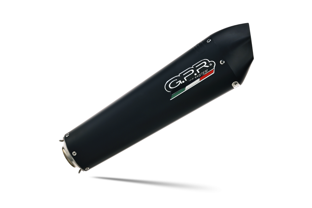Escape compatível com Gilera Gp 800 2008-2013, Gpe Ann. Black titanium, Escape homologado semi-completo com db killer removível e com catalisador 